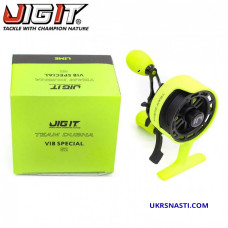 Катушка зимняя Jig It & Hearty Rise Team Dubna Vib Special G2 Lime